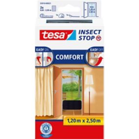 Moskitiera drzwiowa Tesa Comfort 1,2 x 2,5 m czarna