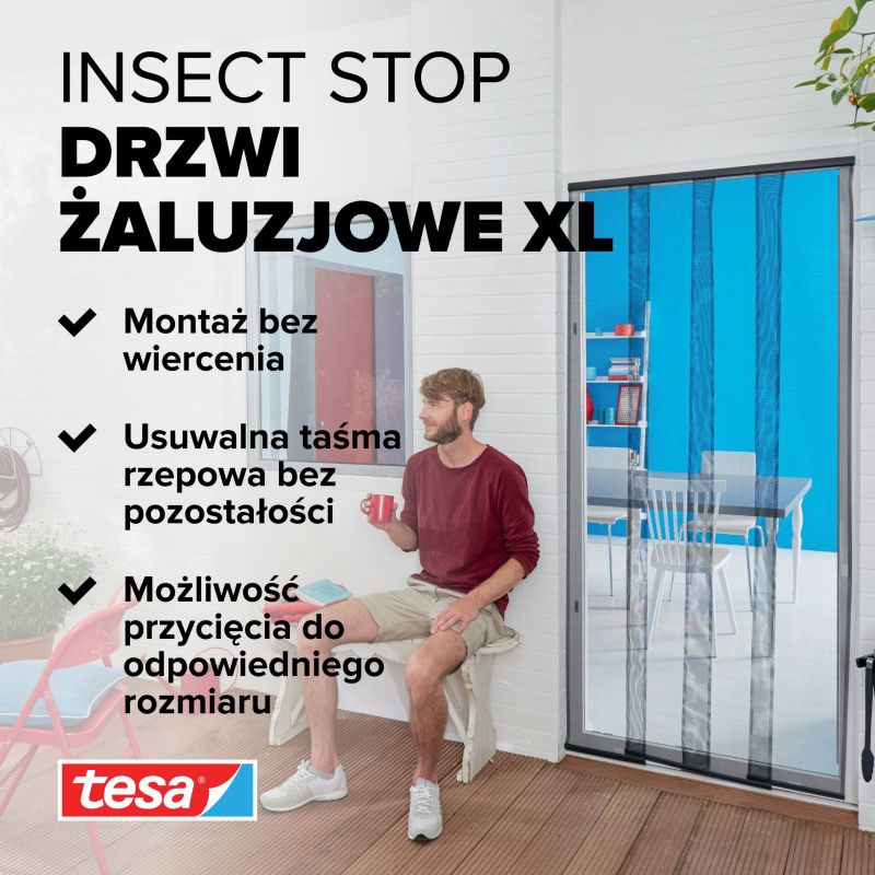 Tesa standard XL lamelová moskytiéra 1,20 x 2,50 m antracit.