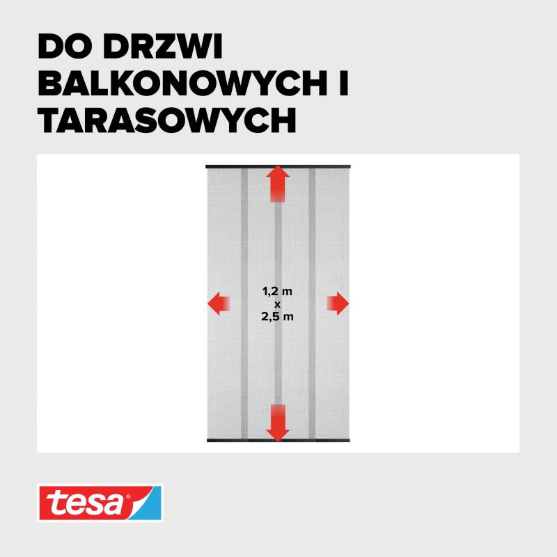 Tesa standard XL lamelová moskytiéra 1,20 x 2,50 m antracit.
