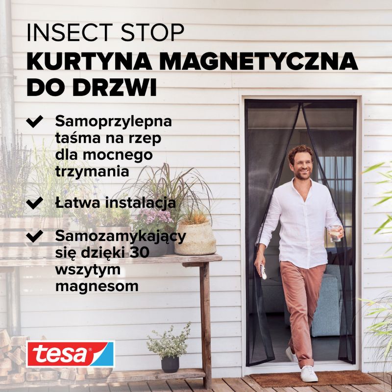 Magnetická moskytiéra Závěs 2,1 x 0,9 m antracit.
