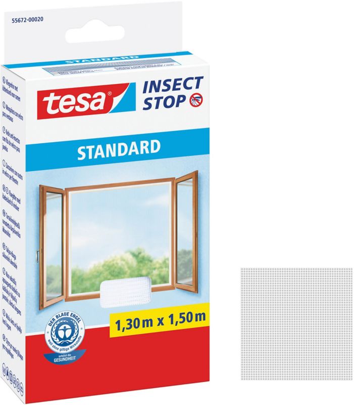 Moskitiera okienna Tesa Standard 1,3 x 1,5 m biała