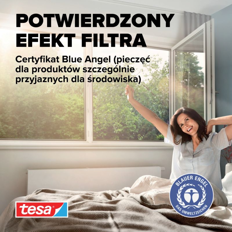 Moskitiera przeciwpyłkowa Tesa 1,3 x 1,5 m antracyt