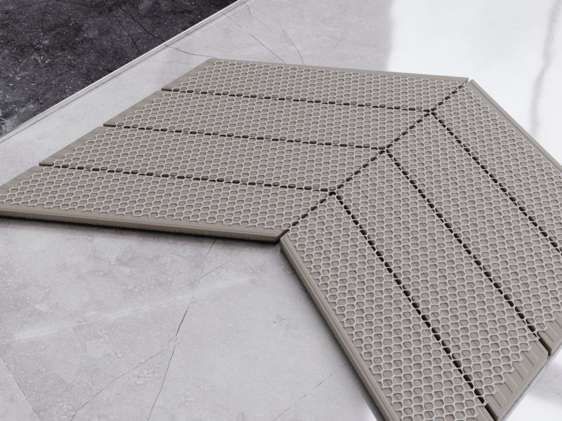 Mozaika ceramiczna Ilcom Big Chevron black matowa 21,5 x 31,6 cm 1 szt.
