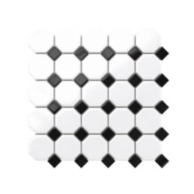 Mozaika ceramiczna Ilcom Octagon White Classic matowa 29,3 x 29,3 cm 1 szt.