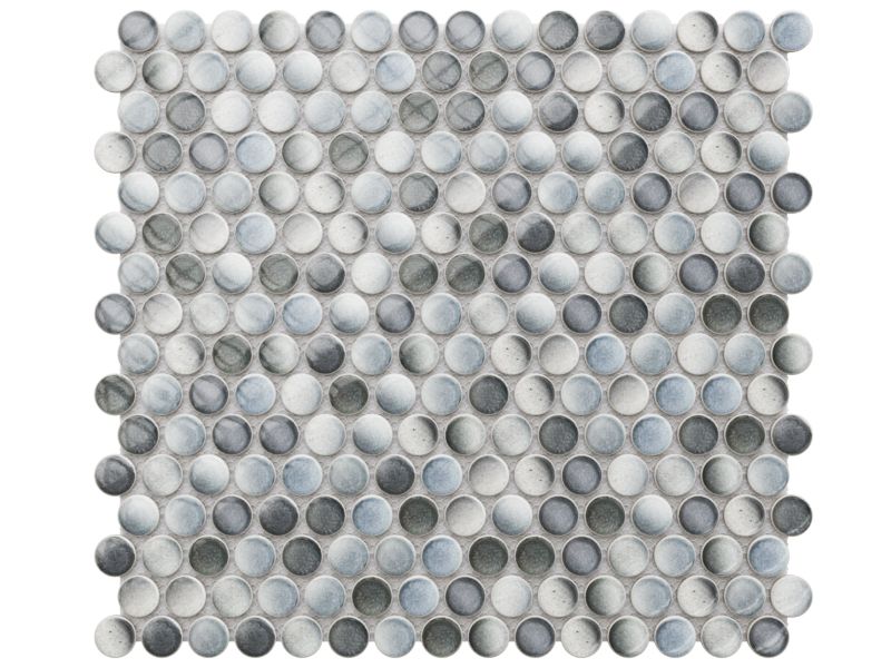 Mozaika ceramiczna Ilcom Penny Dots Multi Grey Glossy 29.3 x 31.7 cm 1 szt.