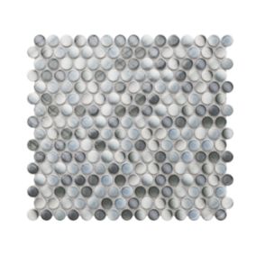 Mozaika ceramiczna Ilcom Penny Dots Multi Grey Glossy 29.3 x 31.7 cm 1 szt.