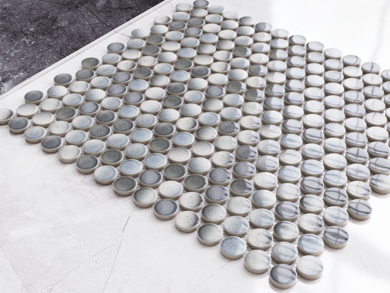 Mozaika ceramiczna Ilcom Penny Dots Multi Grey Glossy 29.3 x 31.7 cm 1 szt.
