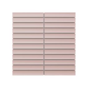 Mozaika ceramiczna Ilcom Piano rose matowa różowa 29.5 x 29.0 cm 1 szt.