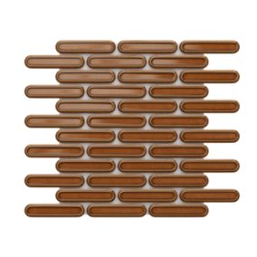 Mozaika ceramiczna Ilcom Savoiardi caramel brown brązowa 30.0 x 30.5 cm 1 szt.