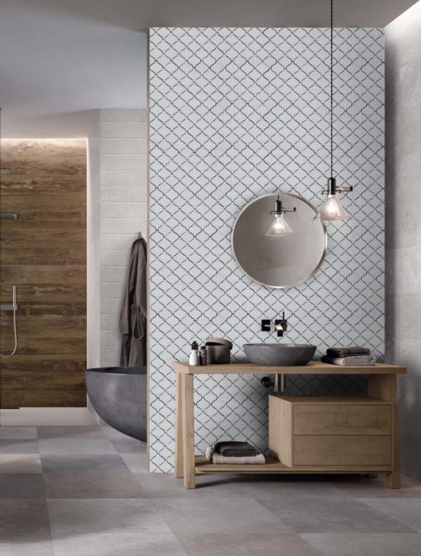 Mozaika ceramik studio Arabesque Snow  1 szt.