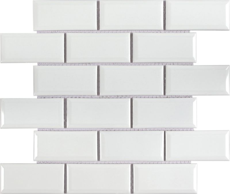 Mozaika GoodHome Trenite Max Metro 30 x 30 cm white