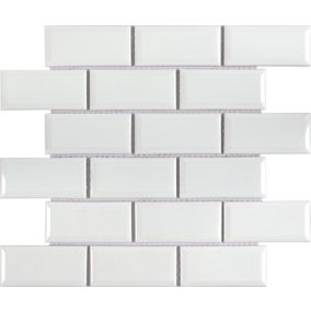 Mozaika GoodHome Trenite Max Metro 30 x 30 cm white