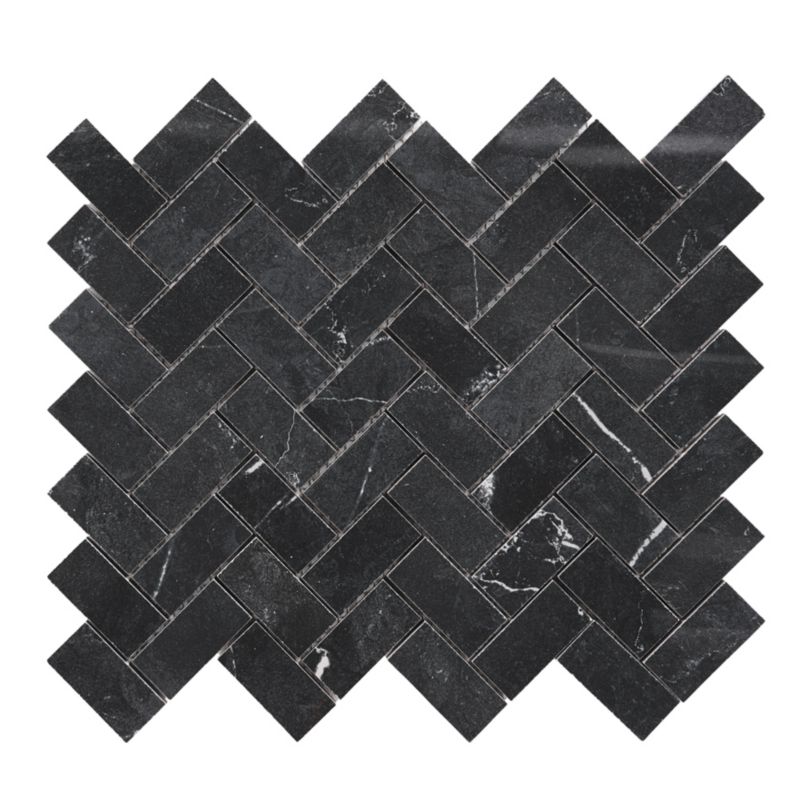 Mozaika prostokątna Ultimate Marble GoodHome 30 x 30 cm black