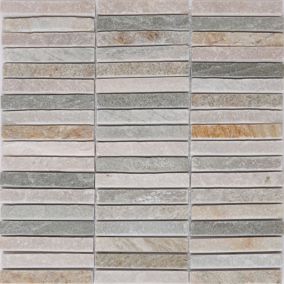 Mozaika Quartzite GoodHome 30 x 30 cm beige muretto