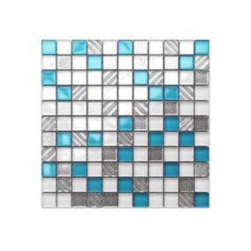 Mozaika szklana Ilcom blue ice 30x30cm 1 szt.