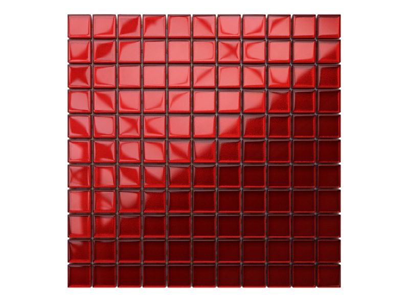 Mozaika szklana Ilcom czerwona karmazyn 30x30cm 1 szt.