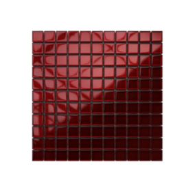 Mozaika szklana Ilcom czerwona karmazyn ciemny, bordo 30x30cm  1 szt.