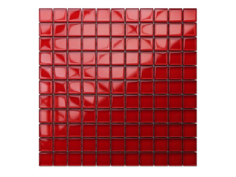 Mozaika szklana Ilcom czerwona red 30x30cm  1 szt.