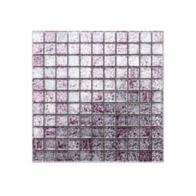 Mozaika szklana Ilcom fiolet silver 30x30cm 1 szt.