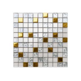 Mozaika szklana Ilcom frozen gold 30x30cm 1 szt.