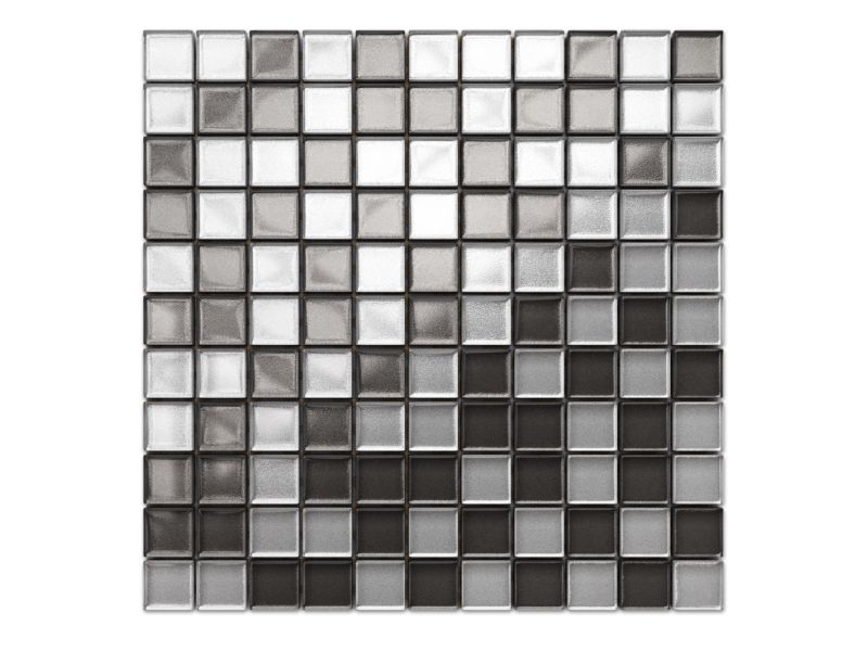 Mozaika szklana Ilcom grafit szary metalik 30x30cm  1 szt.