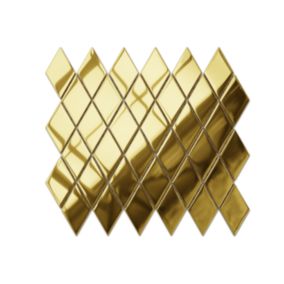 Mozaika szklana Ilcom karo romb złota gold metallic 25 x 29.2 cm 1 szt.