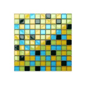 Mozaika szklana Ilcom lemon tree zefir żółty azul zielona butelka 30x30cm 1 szt.