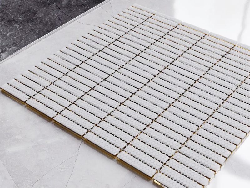 Mozaika szklana Ilcom nano piano gold złota metallic 30 x 30 cm 1 szt.