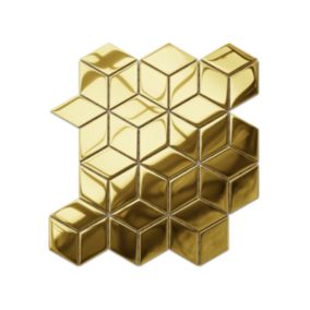 Mozaika szklana Ilcom romb diamond złota gold metallic 30.5 x 26.5 cm 1 szt.