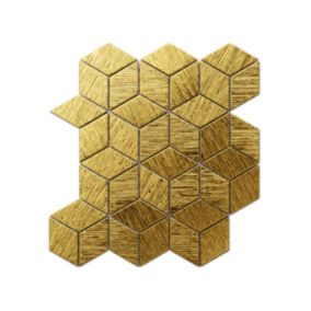 Mozaika szklana Ilcom romb diamond złota gold struktura 30.5 x 26.5 cm 1 szt.