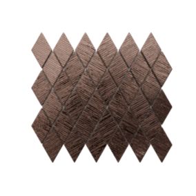 Mozaika szklana Ilcom romb karo copper brown metallic 25.0 x 29.2 cm 1 szt.