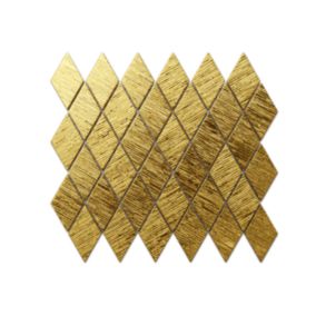 Mozaika szklana Ilcom romb karo złota gold struktura 25.0 x 29.2 cm 1 szt.