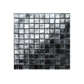 Mozaika szklana Ilcom srebrna aluminium jeans 30x30 1 szt.