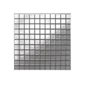 Mozaika szklana Ilcom srebrna silver metallic 30x30cm 1 szt.