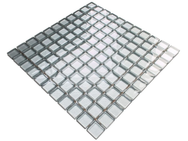 Mozaika szklana Ilcom srebrna silver metallic 30x30cm 1 szt.