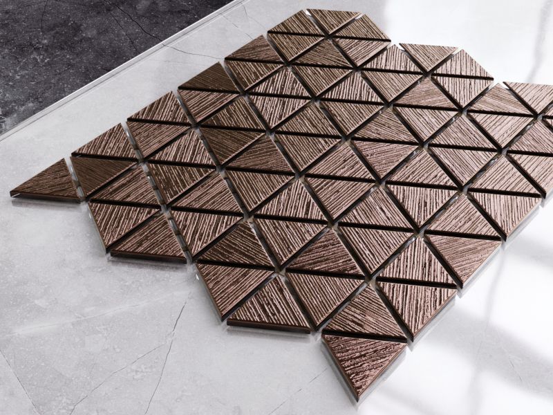 Mozaika szklana Ilcom triangle blanket copper brown 26.3 x 30.3 cm 1 szt.