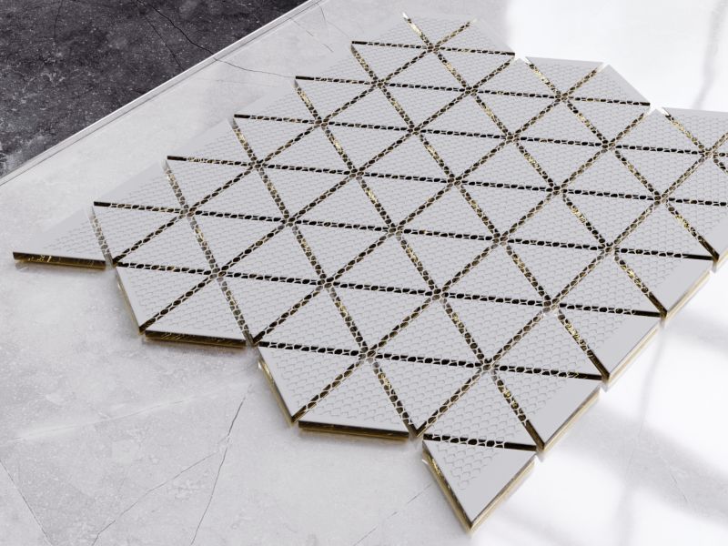 Mozaika szklana Ilcom triangle blanket złota gold 26.3 x 30.3 cm 1 szt.