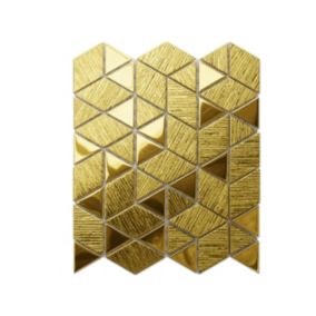 Mozaika szklana Ilcom triangle diamond złota gold 26.3 x 30.3 cm 1 szt.