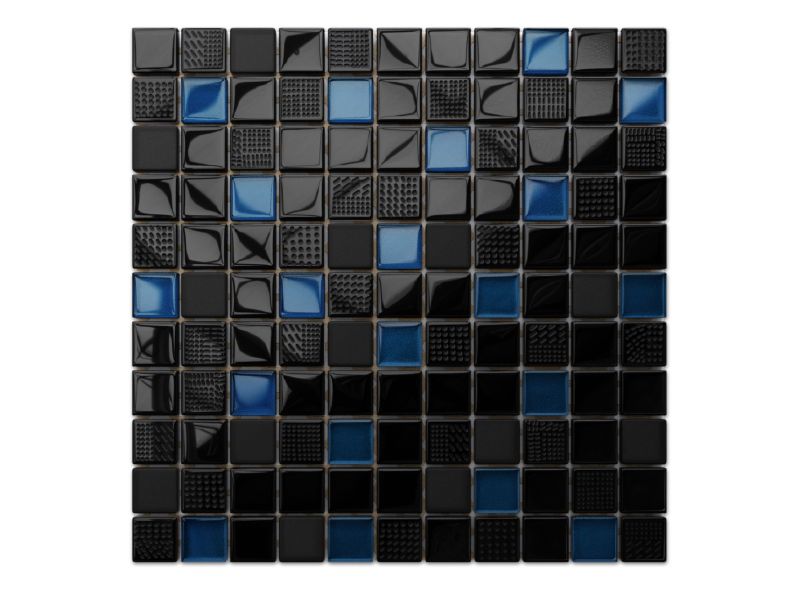 Mozaika szklana Ilcom volcano dark blue 30x30cm  1 szt.