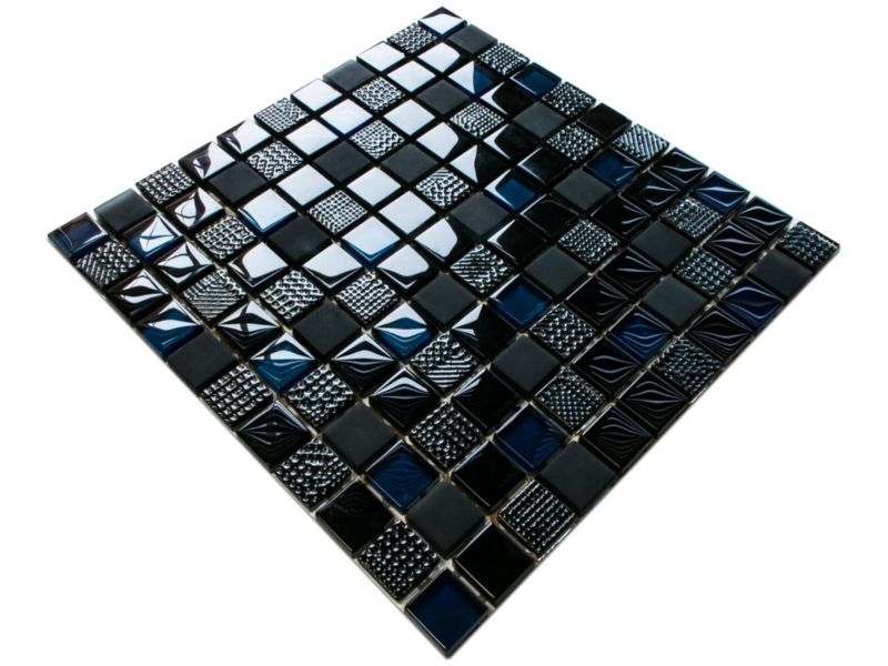 Mozaika szklana Ilcom volcano dark blue 30x30cm  1 szt.