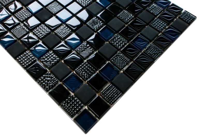 Mozaika szklana Ilcom volcano dark blue 30x30cm  1 szt.