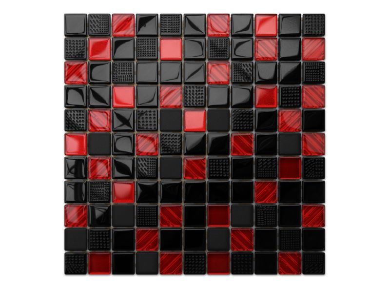 Mozaika szklana Ilcom volcano red 30x30cm 1 szt.