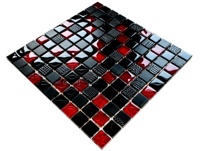 Mozaika szklana Ilcom volcano red 30x30cm 1 szt.