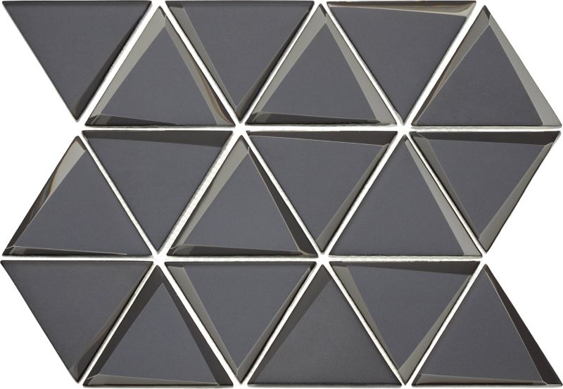 Mozaika Triangle 38 x 28,4 cm dark grey
