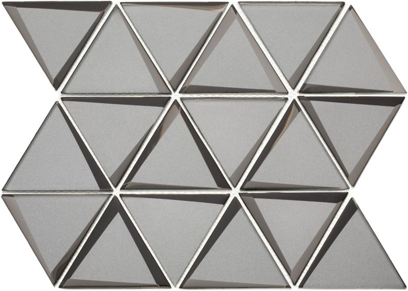 Mozaika Triangle 38 x 28,4 cm silver
