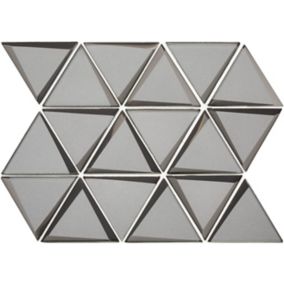 Mozaika Triangle 38 x 28,4 cm silver