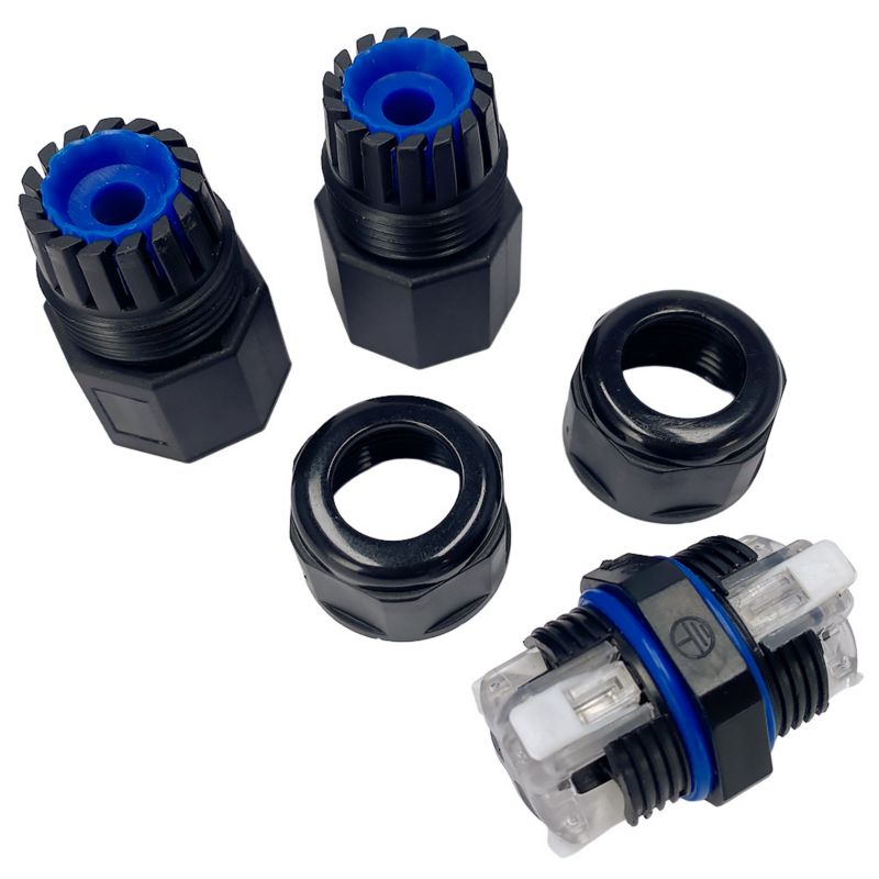 Mufa hermetyczna HOROZ konektor kablowy, IP68, prosty, 0.5-2.5mm², 16A, 250V  10szt
