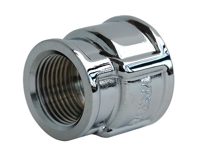 Mufa redukcyjna 1/2" x 3/8" chrom