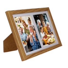 Multiramka BD art Basic 17x23 passe-partout 2 zdjęcia 10x15 dębowa 1 szt.