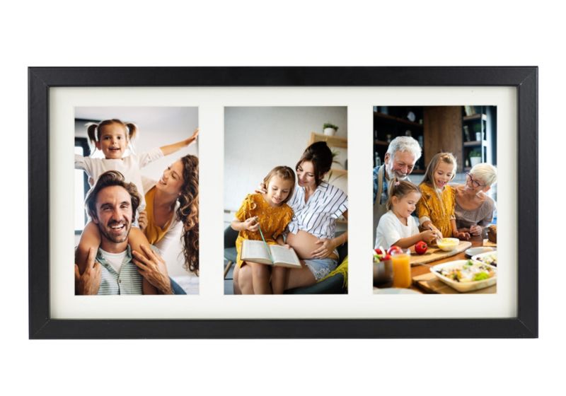 Multiramka BD art Basic 18x35 na 3 zdjęcia 10x15 cm czarna 1 szt.